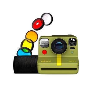 Blue Polaroid Now + Instant Camera with 4 filters